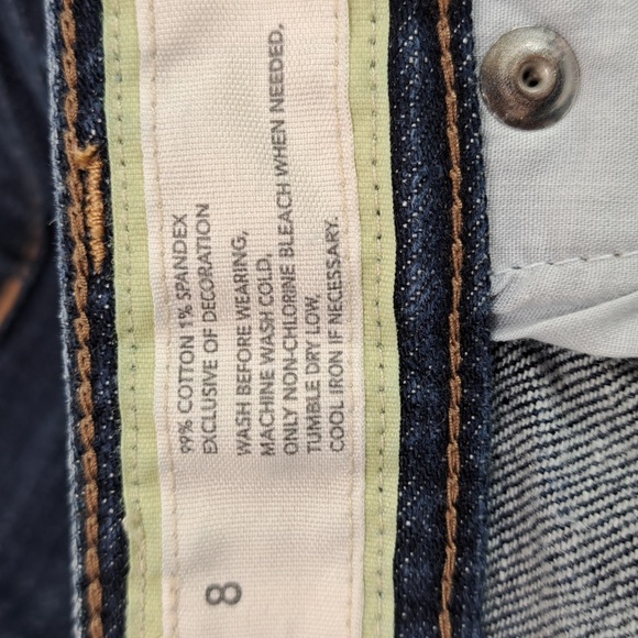 Loft Slim Boot Blue Jeans Size 8 - Picture 14 of 17